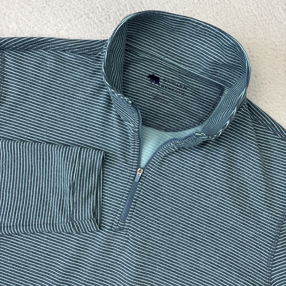 ONWARD RESERVE Flow Stripe Performance 1/4 Zip Mens Large Golf Pullover Stretch